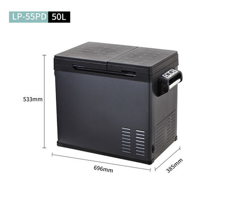Kraftvoller 50L Doppelt-Temperatur-Kontroll-Auto-Tiefkühlschrank für Camping Solarbetrieb