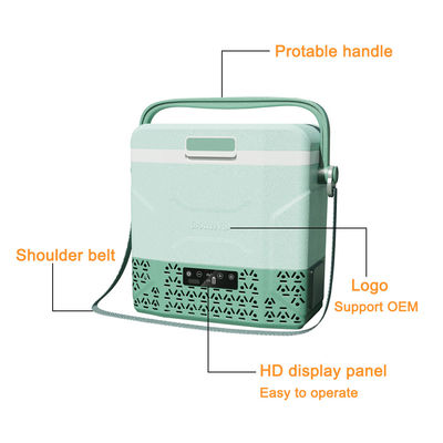 Schultergürtel Mini-Eisfriger DC 12v Tragbare Kältemaschinen Kühlgeräte Kompressor Campingkühlschrank Gefriergerät