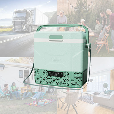 Schultergürtel Mini-Eisfriger DC 12v Tragbare Kältemaschinen Kühlgeräte Kompressor Campingkühlschrank Gefriergerät