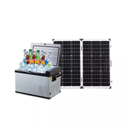 Solar Mini-Kühlschrank Gefrierschrank für Auto Camping Batteriebetriebene tragbare Mini-Kühlschrank