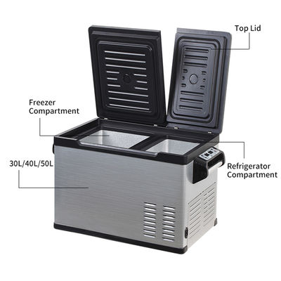 Energieeffizienzstufe 1 30L tragbare Mini-DC-Kfz-Kühlschrank für Offroad-Camping