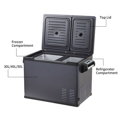 16 Kgs Doppelsteuerung 30L DC12V 24V Autofrigerator Kühlschrank Solarpaneel für Campingbetrieb