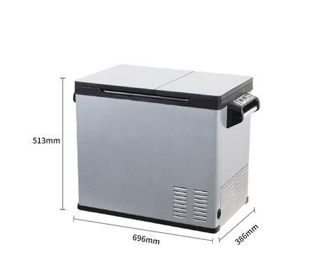 Portable Mini-Kühlschrank 2023 Schmaler Retro-Auto-Kühlschrank für Dc12/24V Outdoor-Camping