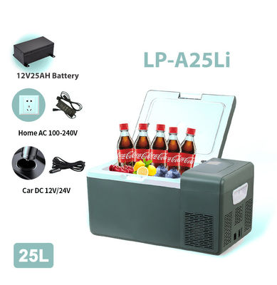 Kompaktes und leichtes 25L-Kfz-Kühlschrank mit Lithiumbatterie