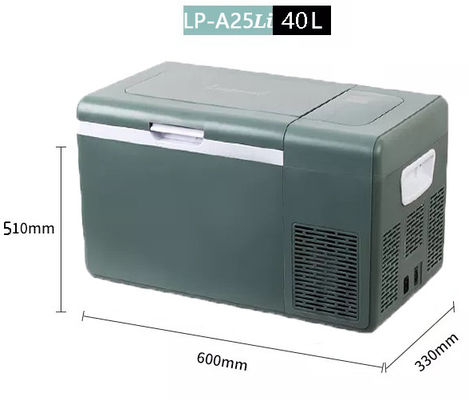 Reisekühlschrank Solarladung und eingebaute Lithiumbatterie 40L Auto-Tiefkühlschrank