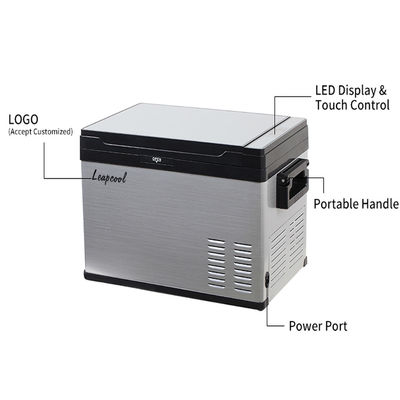 LED-Leuchtenanzeige 12V 240v Portable Camping Elektrische Kühlbox Kühlschrank Auto Kühl- und Warmkühlschrank